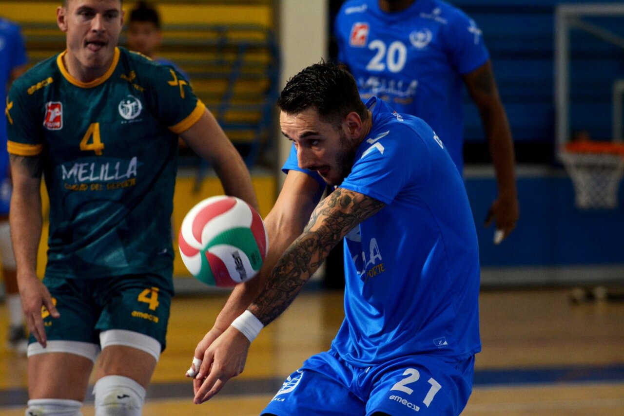 El Partido Del Club Voleibol Melilla En La Cancha Del Conqueridor