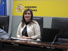 La responsable del SEPE, Esther Azancot, dio a conocer ayer los últimos datos del paro en Melilla