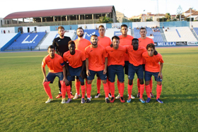 Once inicial de El Ejido ante la U.D. Melilla, en el primer partido de la temporada
