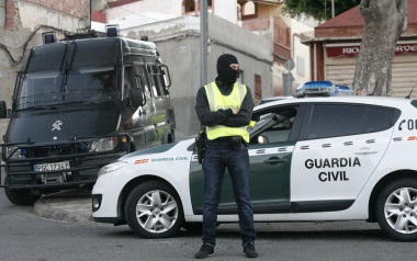Imagen de una intervención contra el terrorismo yihadista en Melilla