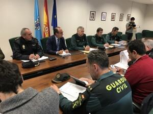 La reunión de coordinación de seguridad se celebró ayer en la Delegación del Gobierno