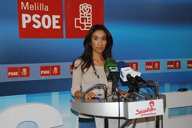La diputada del Grupo Socialista en la Asamblea de Melilla, Lamia Mohamed Kaddur
