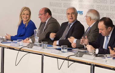 Imbroda, en el Comité Ejecutivo Nacional del PP celebrado ayer en Madrid