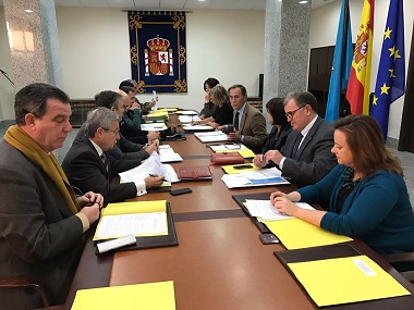 Reunión de la Comisión de Seguridad Vial de Melilla que se celebró ayer