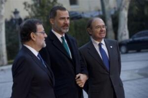El Rey Don Felipe, recibido por Rajoy y García Escudero