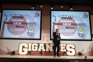 Jaime Auday, durante su intervención en la gala de los 29ª Premios Gigantes