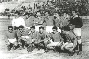 Conjunto de la U.D. Melilla de la temporada 1950-51