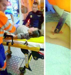 La joven fue trasladada al hospital donde anoche era intervenida de urgencia y se desconoce cuál es su actual estado