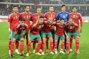 Munir, formando con la Selección de Marruecos