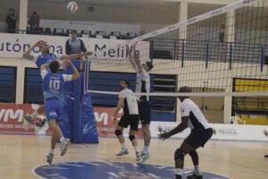 Mario Junior, central del Club Voleibol Melilla