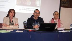 Araceli Santiago y Alberto Vera de Manos Unidas Málaga y Melilla y la religiosa Lola Pérez