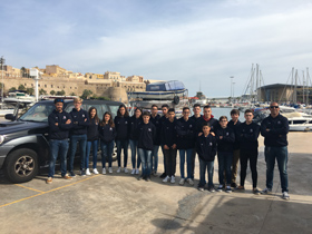 Equipo Regatas del Real Club Marítimo de Melilla que competirá en Almería