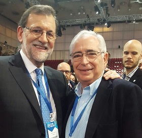 El presidente de Melilla, Juan José Imbroda, con el presidente del Gobierno, Mariano Rajoy