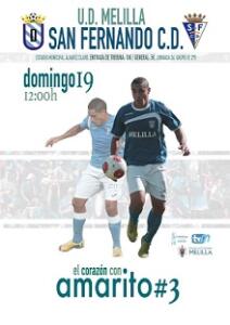 Cartel del encuentro Melilla-San Fernando