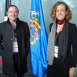 Gloria Rojas y Francisco Vizcaíno, diputados del PSOE