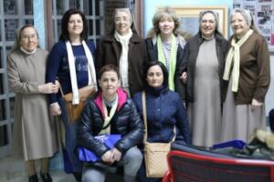 La cita ha sido con las hermanas franciscanas del Colegio del Buen Consejo