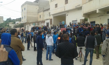 Imagen de archivo de la manifestación del pasado viernes en la que aseguran que hubo represión por parte de las autoridades marroquíes