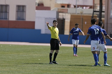 Fernando Bueno Prieto, en el partido Melilla 1-0 Betis B, de la temporada pasada