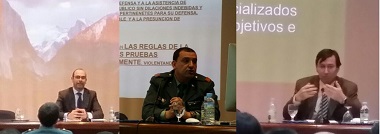 El juez decano, Fernando Portillo; el abogado sustituto del Estado, José Sebastián Bonilla y el presidente de la Audiencia Provincial en Melilla, Federico Morales