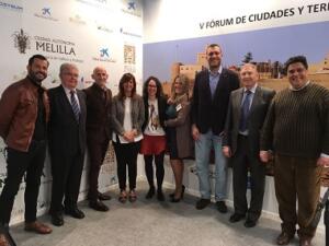 Fadela Mohatar durante la promoción de Fórum en Madrid