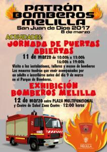 Cartel de las actividades para San Juan de Dios