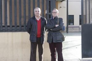 Jimeno y Domínguez, de CCOO, a las puertas del CEE Reina Sofía