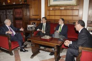 Catalá estuvo reunido con Imbroda, El Barkani y el presidente de la Diputación de Málaga, Elías Bendodo