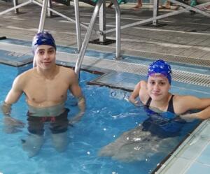 Mohamed Maanan y Noelia Nicasio, deportistas del Club Natación Melilla