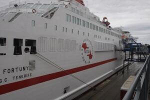 El buque Fortuny de la compañía Trasmediterránea, actual adjudicataria del contrato marítimo