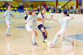 Lubna, con dos goles, fue una de las grandes protagonistas del partido