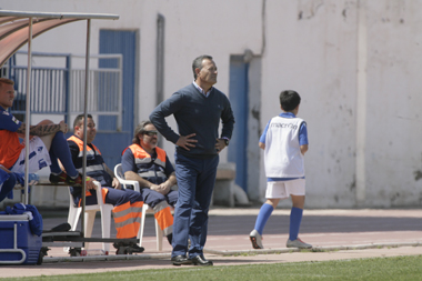 Juan Moya, entrenador de la U.D. Melilla