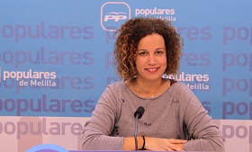 La secretaria de la Comisión Organizadora del XII Congreso Regional del PP, Isabel Moreno