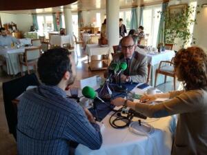 Abdelmalik El Barkani, ayer en la entrevista concedida a Onda Cero Melilla