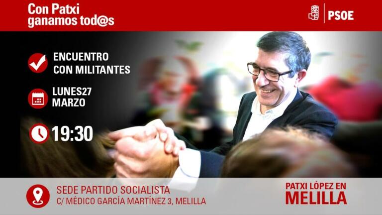 El acto será a las 19.30 horas en la sede del PSOE