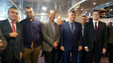 Presidente de Baleària con autoridades de Nador (Marruecos)