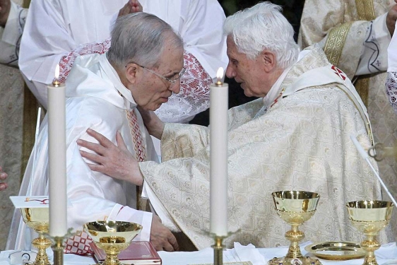 Cardenal Rouco Varela y Papa Benedicto XVI