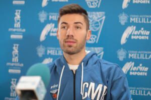 Jorge Sanz, jugador del Club Melilla Baloncesto