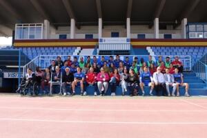 Los jugadores de la U.D. Melilla recibieron ayer la visita del Centro para la Promoción de la Autonomía Personal