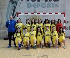 Jugadoras del Club Balonmano Ciudad de Melilla que competirán este fin de semana en Tánger