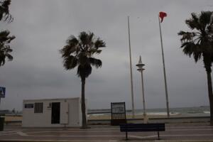Ayer hubo bandera roja por el temporal, de modo que estaba prohibido el baño