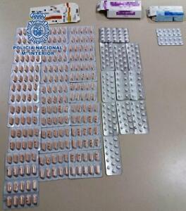 Las 310 pastillas de tres medicamentos que le intervinieron
