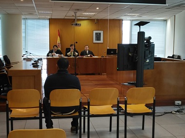 Imagen de archivo del primer día del juicio que se celebró en la Audiencia Provincial de Melilla