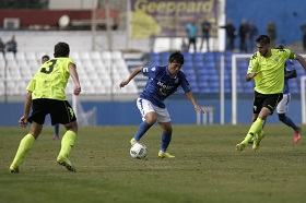 Kiu, jugador surcoreano de la U.D. Melilla