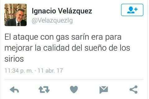 Pantallazo del tweet de la polémica de Ignacio Velázquez
