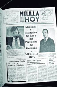 El ejemplar número 1 de la historia de MELILLA HOY publicado el 21 de abril de 1985