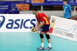 Fran Iribarne, jugador del Club Voleibol Melilla