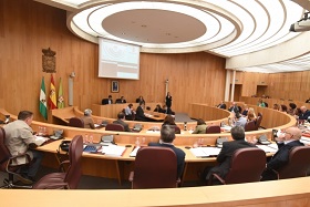Imagen del Pleno de la Diputación de Granada donde se aprobó la propuesta del PSOE