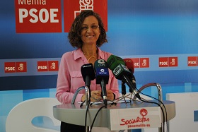 La portavoz del Grupo Socialista en la Asamblea de Melilla, Gloria Rojas