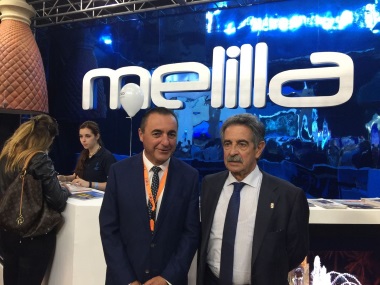 El viceconsejero de Melilla con el presidente de Cantabria