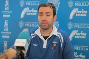 El jugador del Melilla Baloncesto, en su comparecencia ante los medios de comunicación